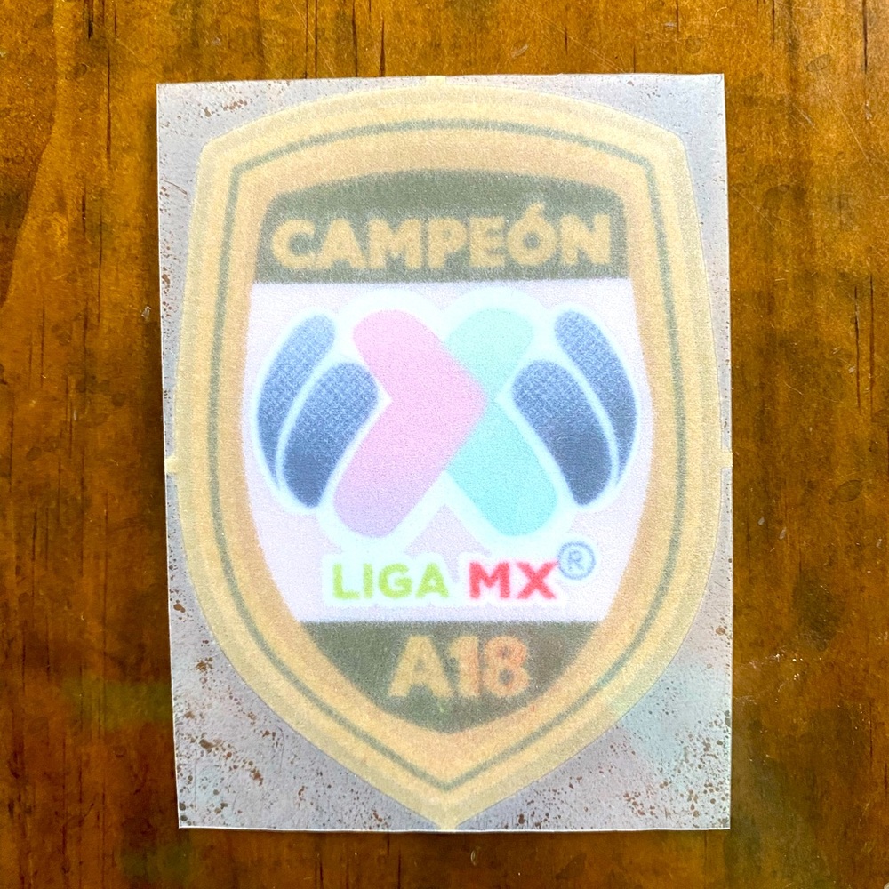 Authentic Campeón Liga MX A18 Sleeve patch.